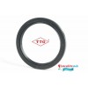 0.75x0.37x0.25 Inch Oil Seal TTO Nitrile Rubber Double Lip R23 TC With Garter Spring